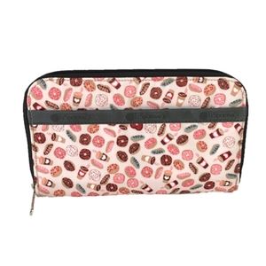 LeSportsac Lily Zip Around Wallet - Honey Glazed Donut print